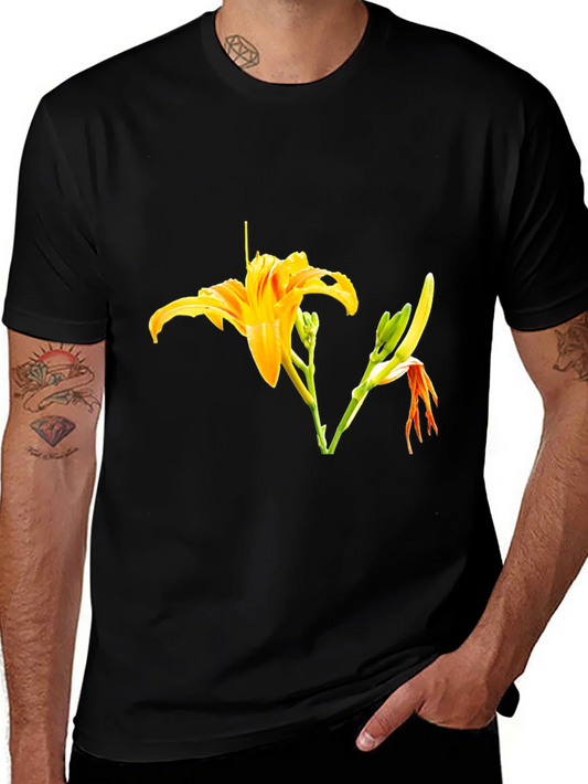 Rebbecca Floral Print Black T-Shirt - Stylish Casual Wear