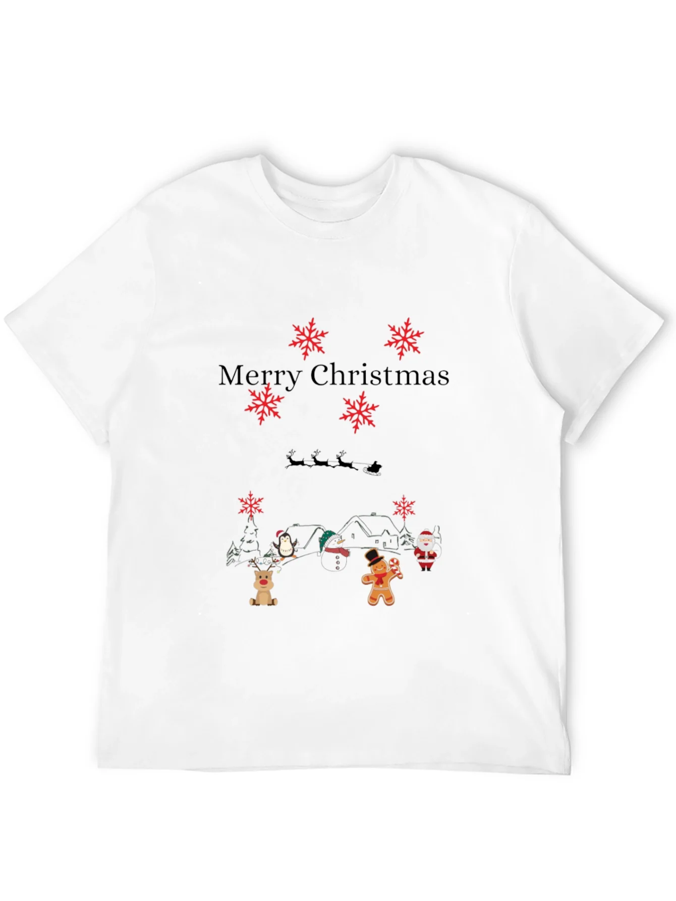 Rebbecca Merry Christmas Themed Graphic T-Shirt