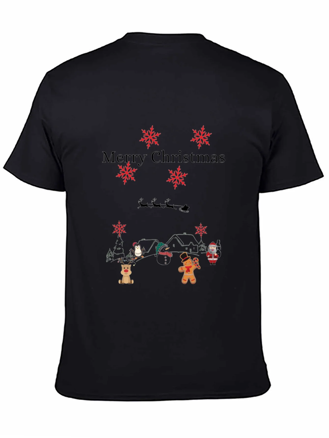 Rebbecca Merry Christmas Themed Graphic T-Shirt