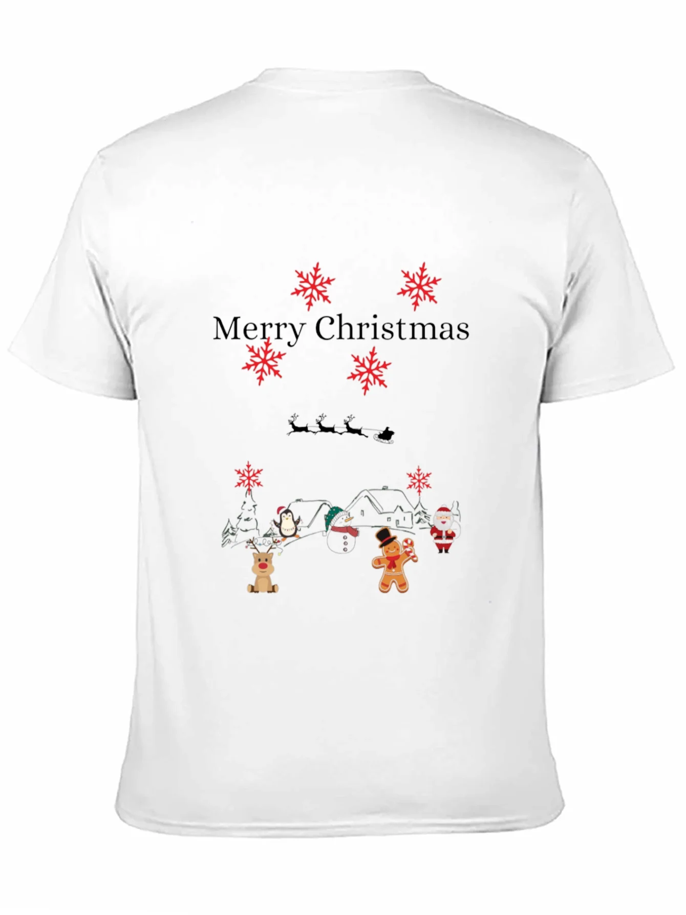 Rebbecca Merry Christmas Themed Graphic T-Shirt