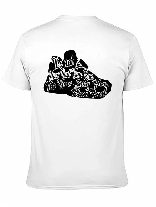 Rebbecca Running Motivation Black T-Shirt - How Long You Run