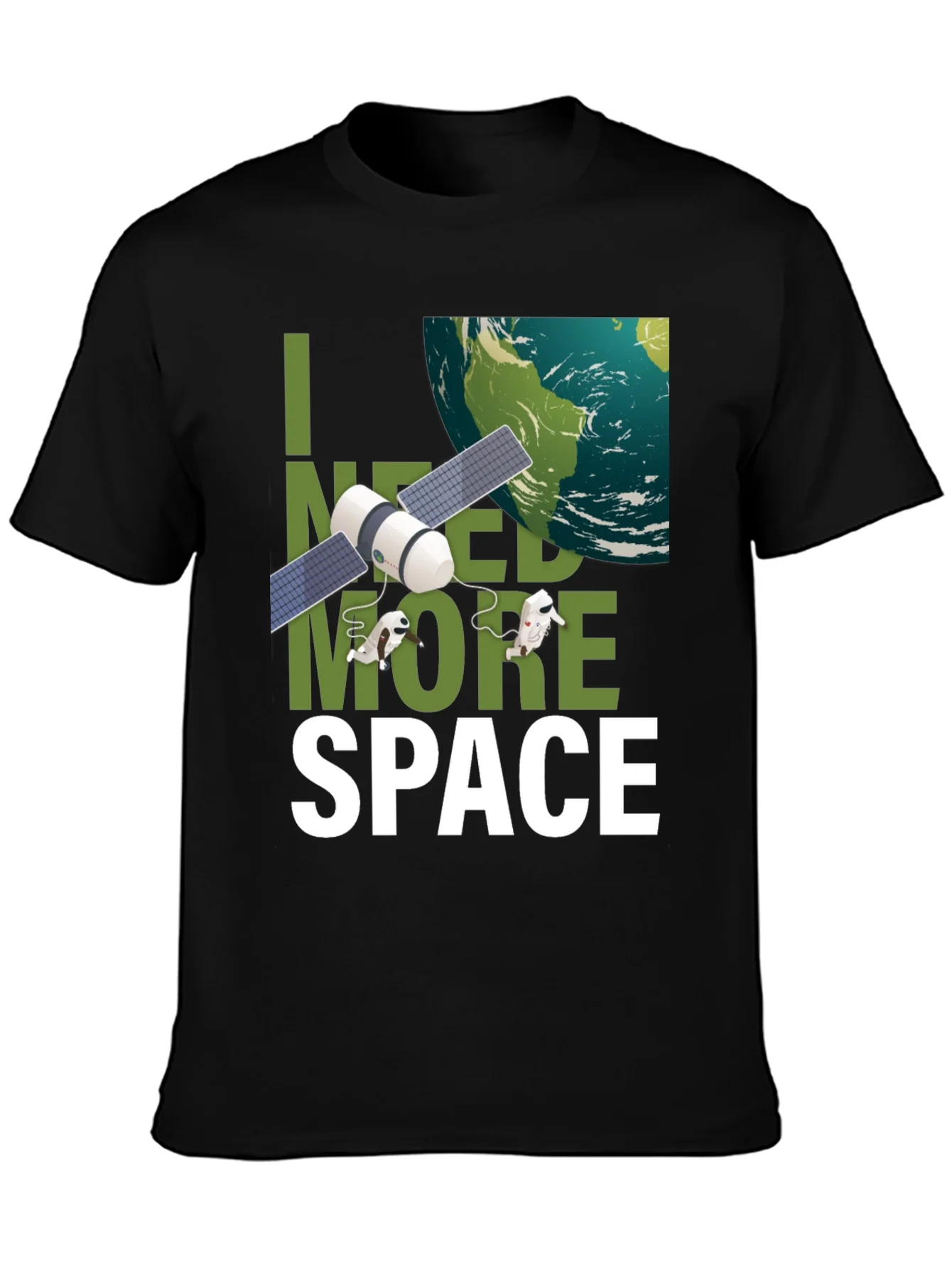 Camiseta Necesito m¨¢s espacio con dise?o espacial
