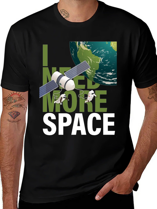 Camiseta Necesito m¨¢s espacio con dise?o espacial