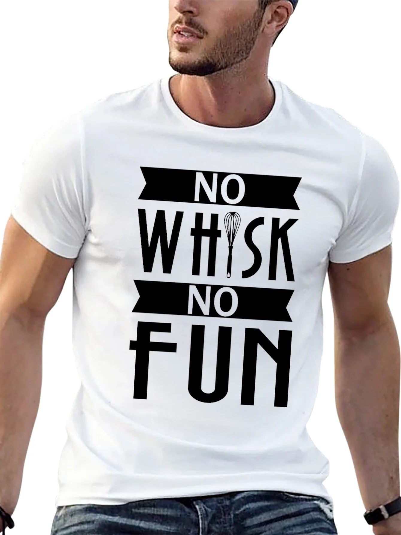 Rebbecca No Whisk No Fun Graphic T-Shirt