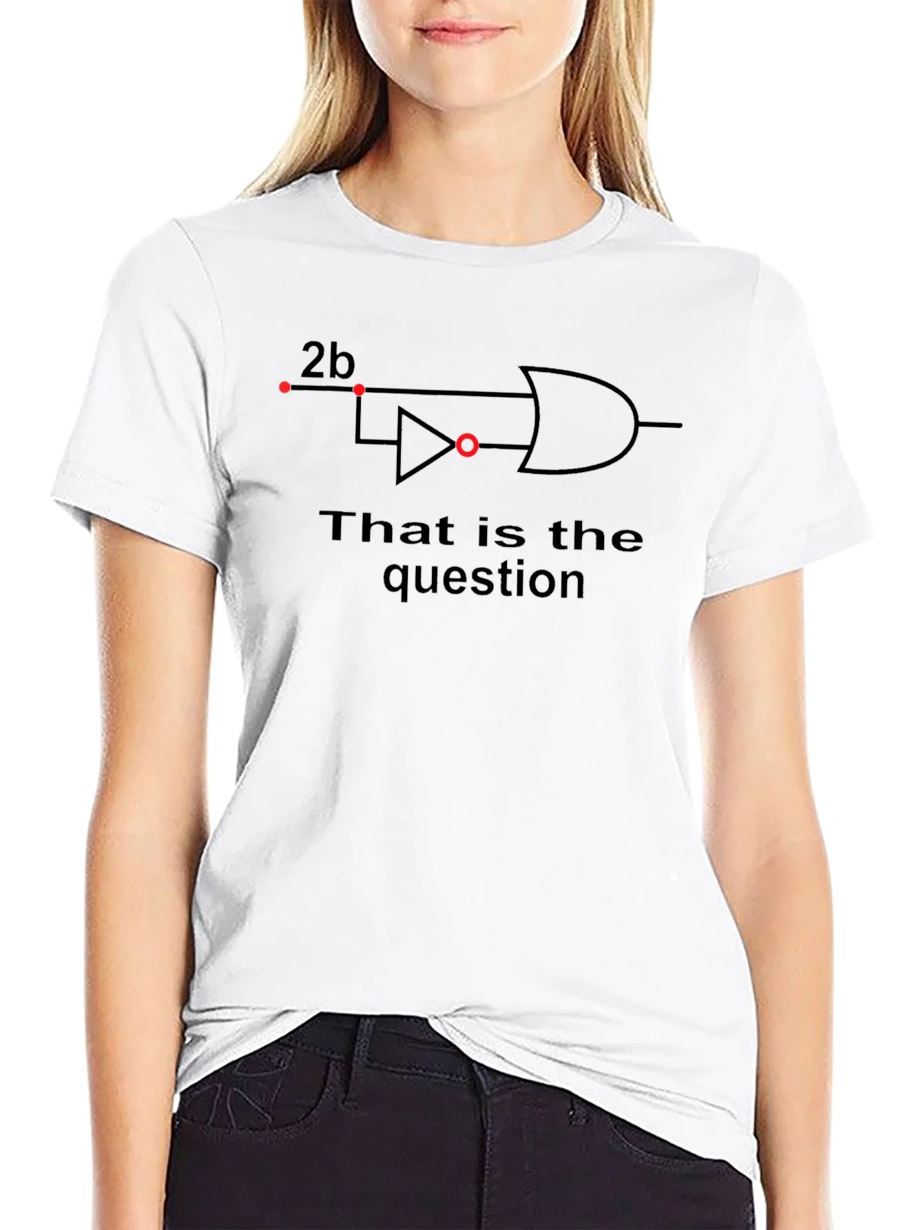 Rebbecca To Be T-Shirt: Nerdy Logic Humor Shirt