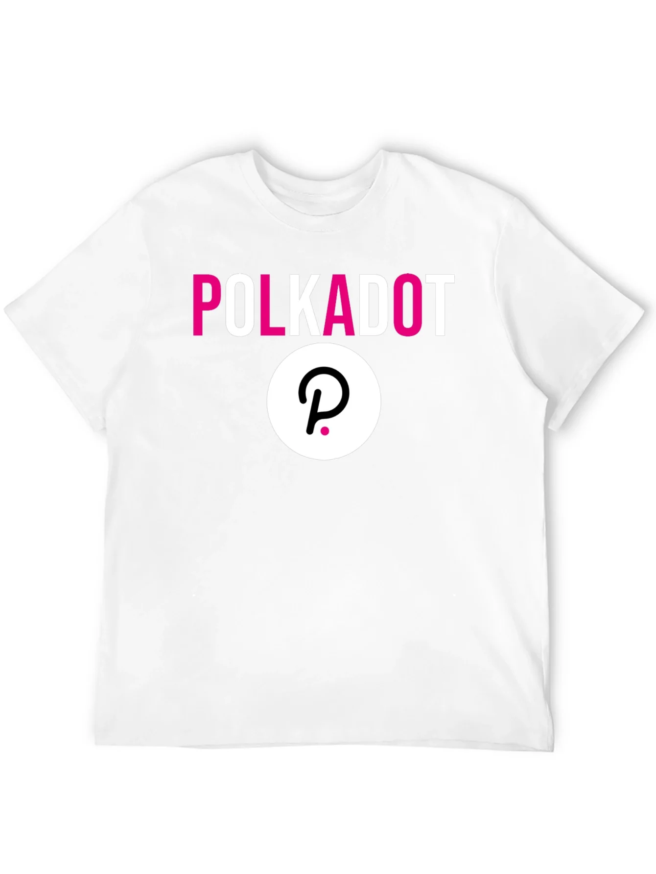 Rebbecca Polkadot Crypto Black T-Shirt - Stylish Blockchain Apparel
