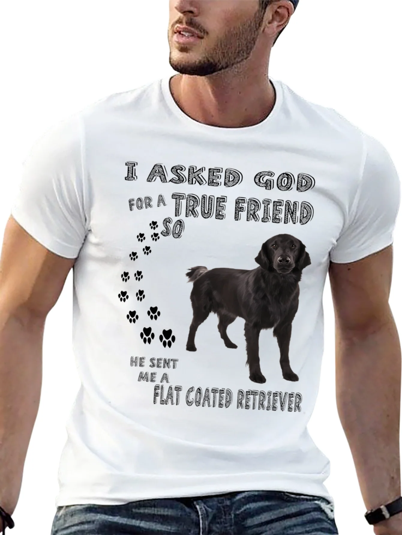Rebbecca Flat Coated Retriever Dog T-Shirt