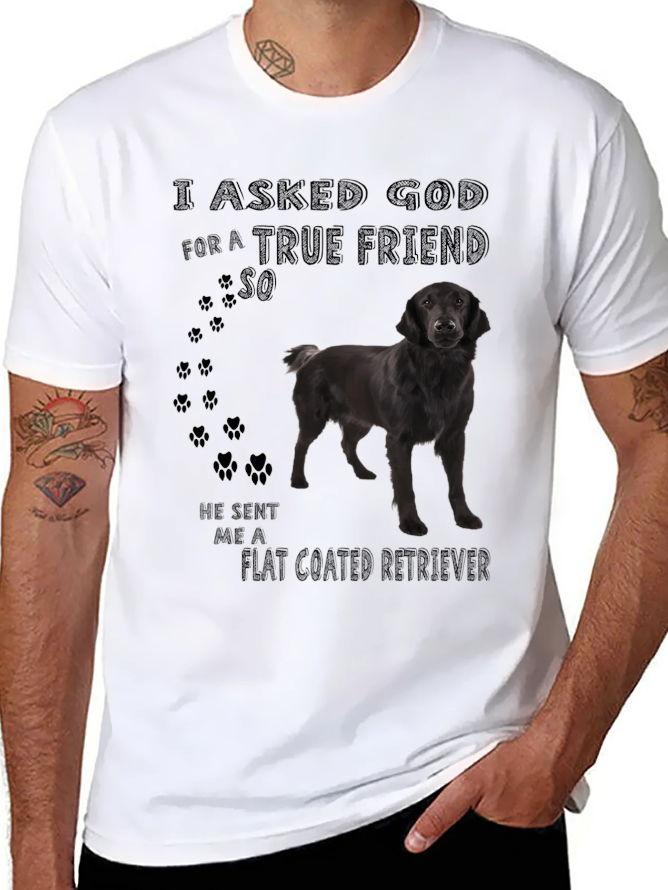 Rebbecca Flat Coated Retriever Dog T-Shirt