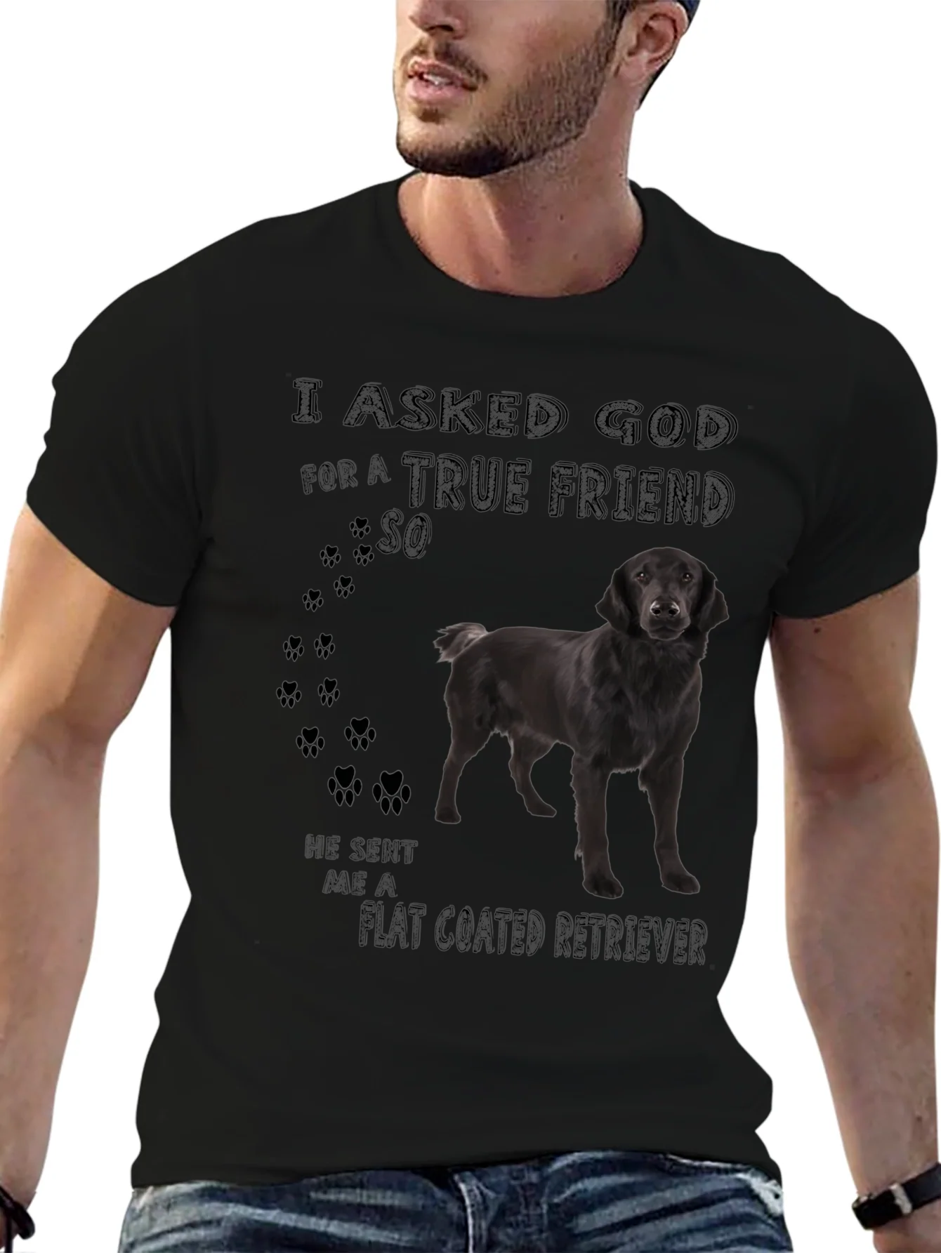 Rebbecca Flat Coated Retriever Dog T-Shirt