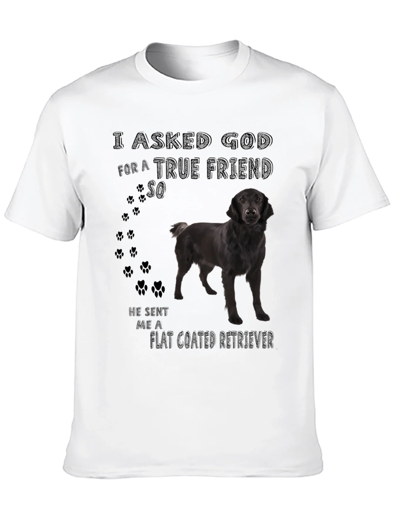 Rebbecca Flat Coated Retriever Dog T-Shirt