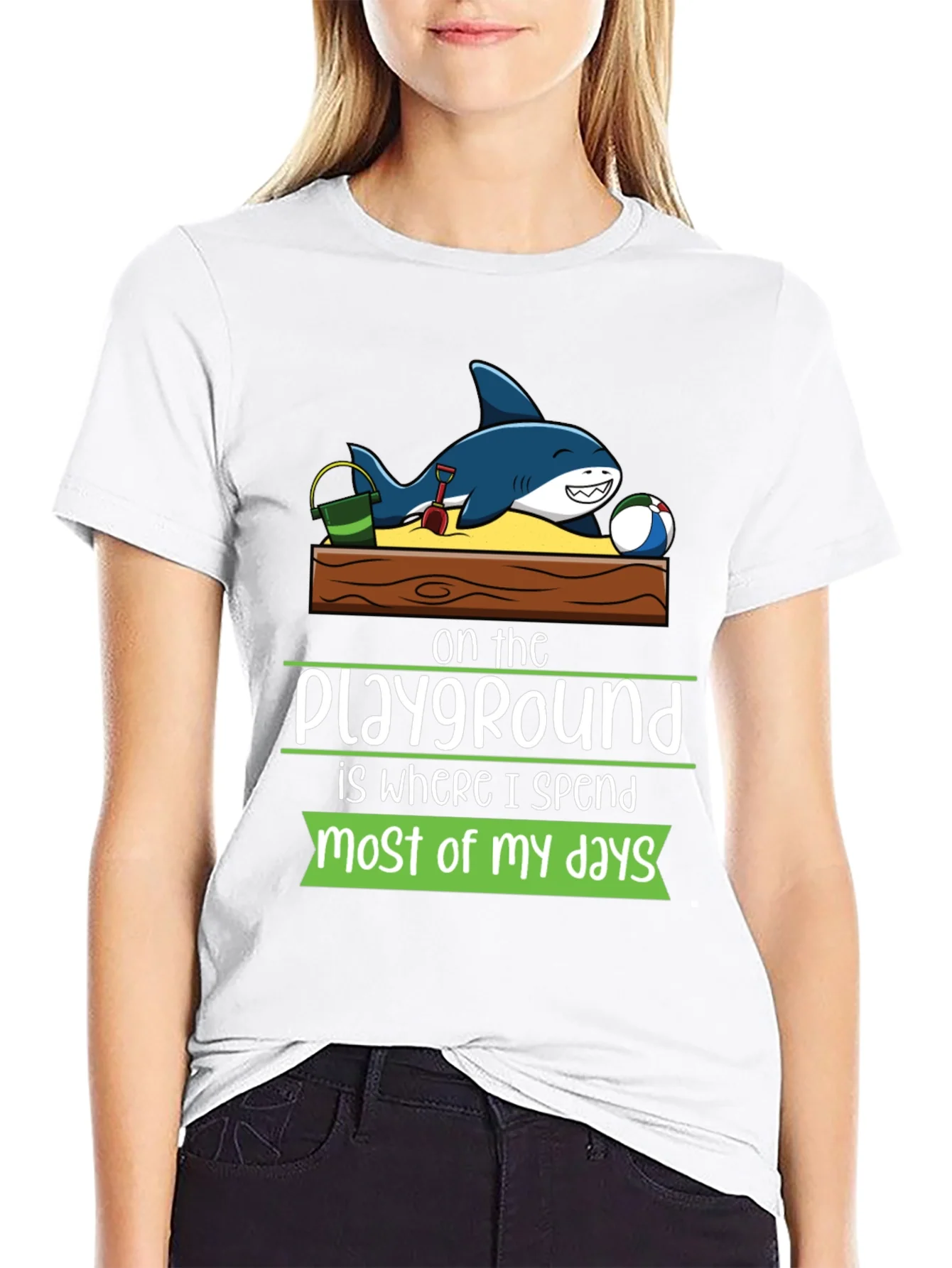 Rebbecca Playground Shark Graphic Tee