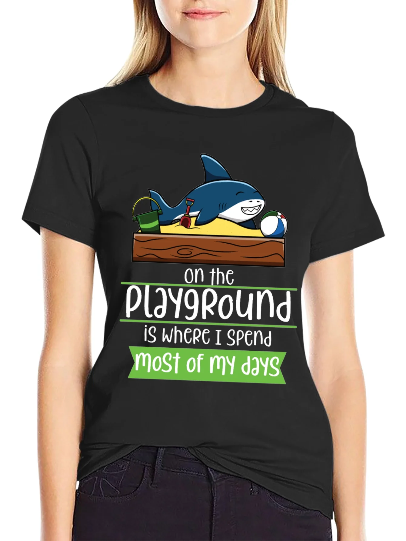 Rebbecca Playground Shark Graphic Tee