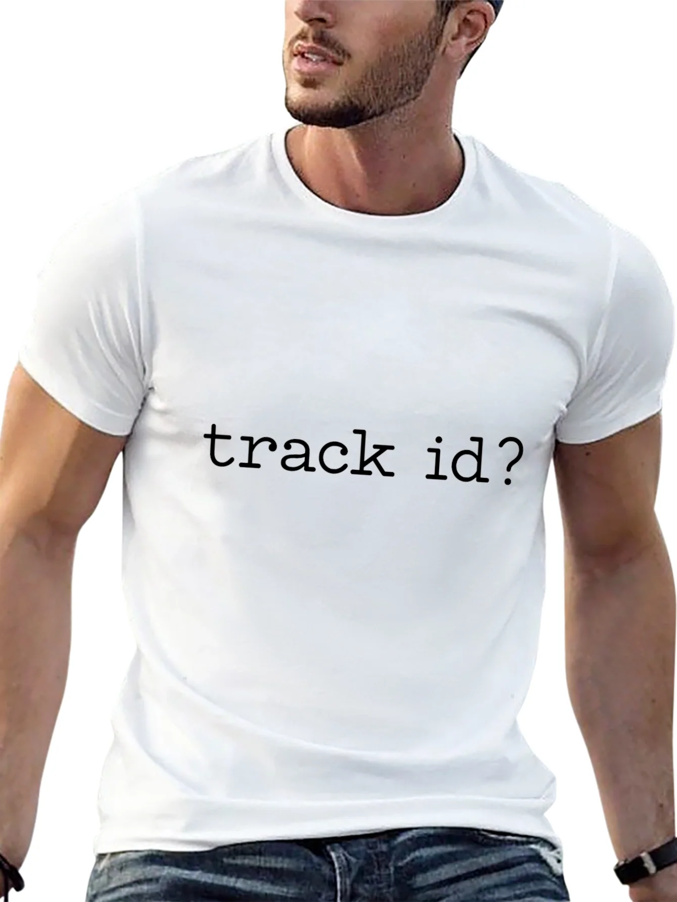 Rebbecca Track ID? Black T-Shirt - Music Lover Tee