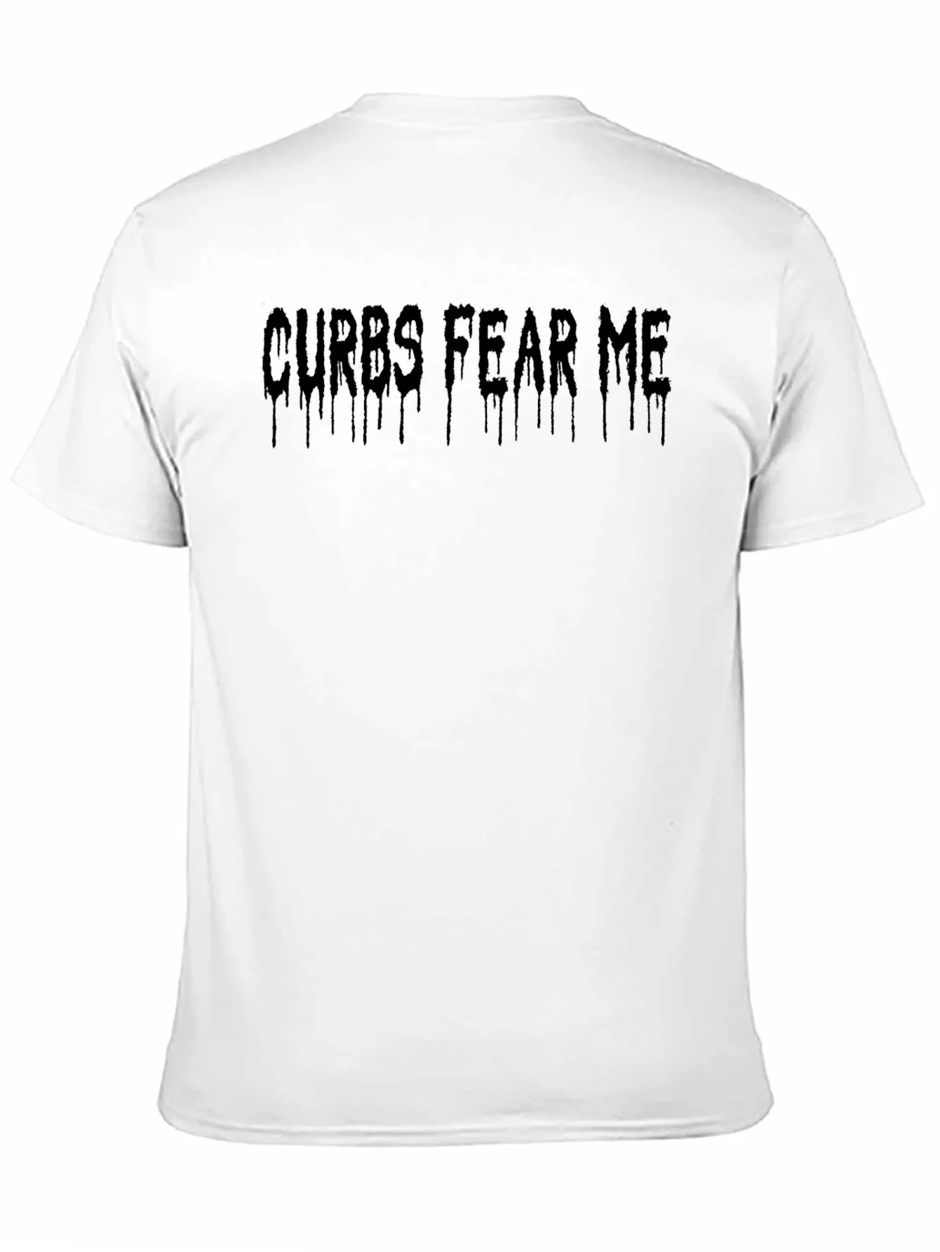 Camiseta Negra Curbs Fear Me Estilo G¨®tico