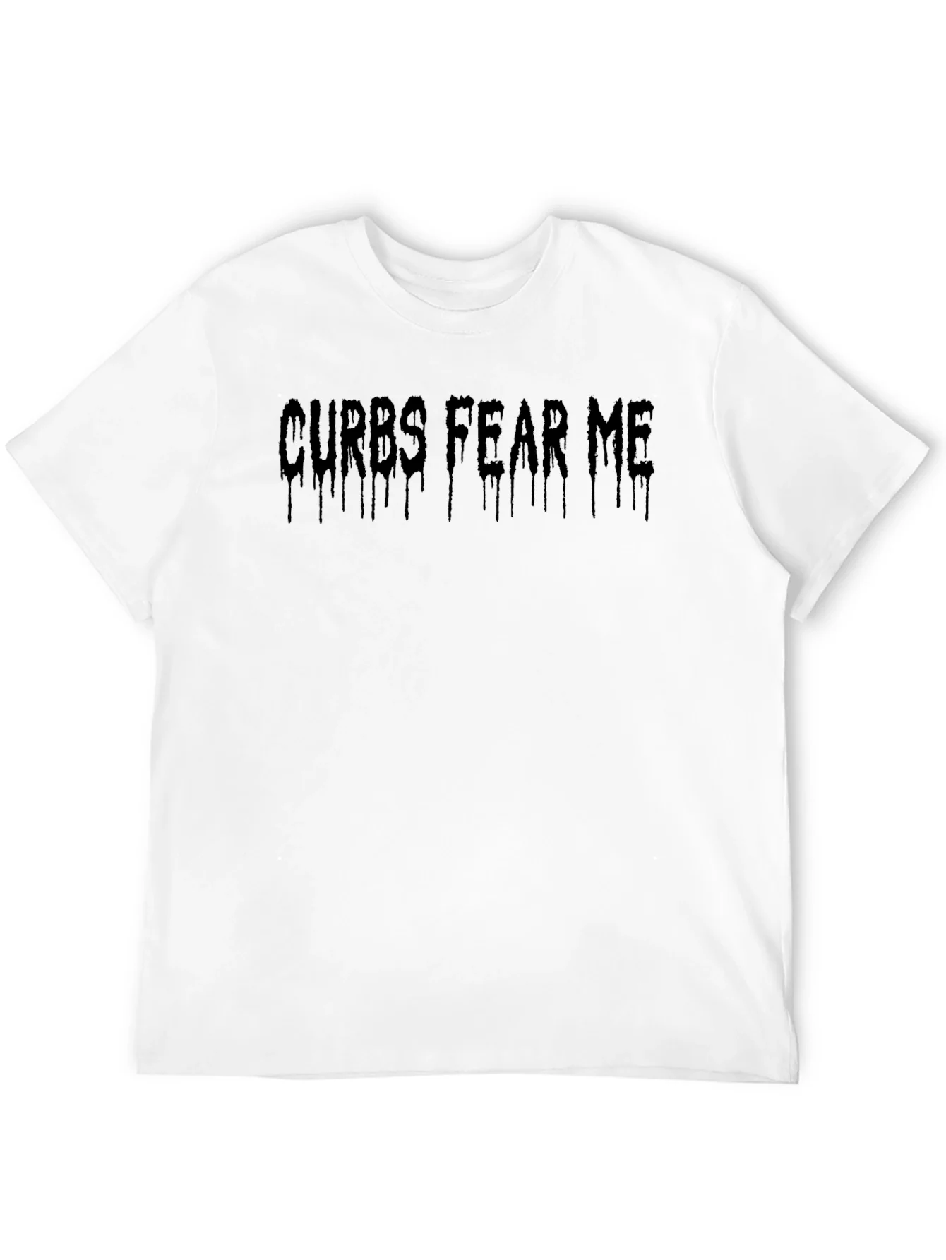 Camiseta Negra Curbs Fear Me Estilo G¨®tico