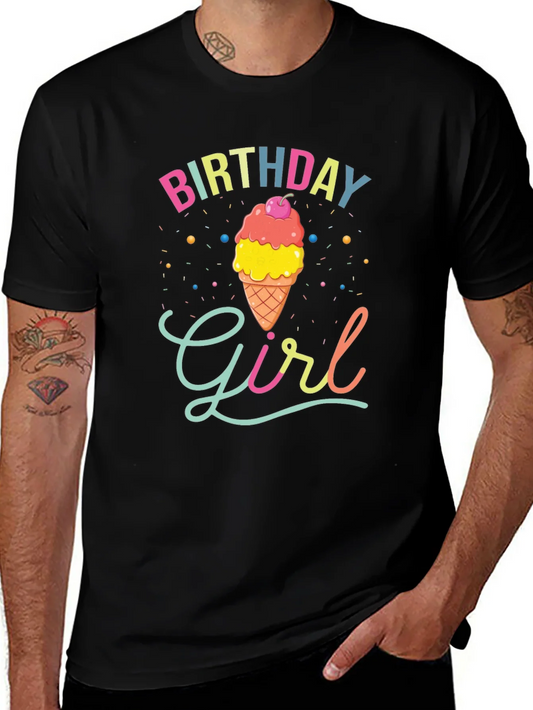 Camiseta Cumplea?os Ni?a Cono Helado