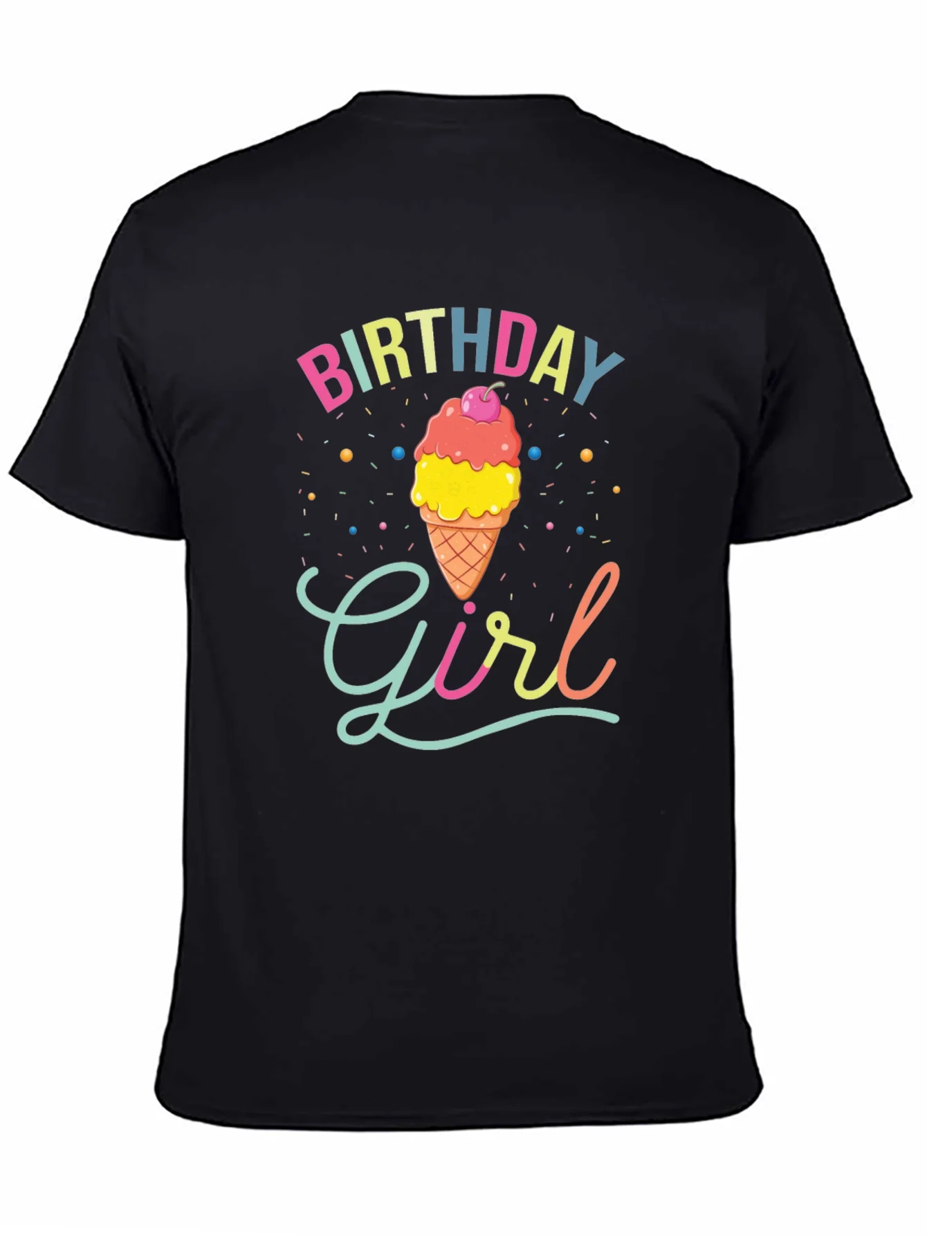 Camiseta Cumplea?os Ni?a Cono Helado