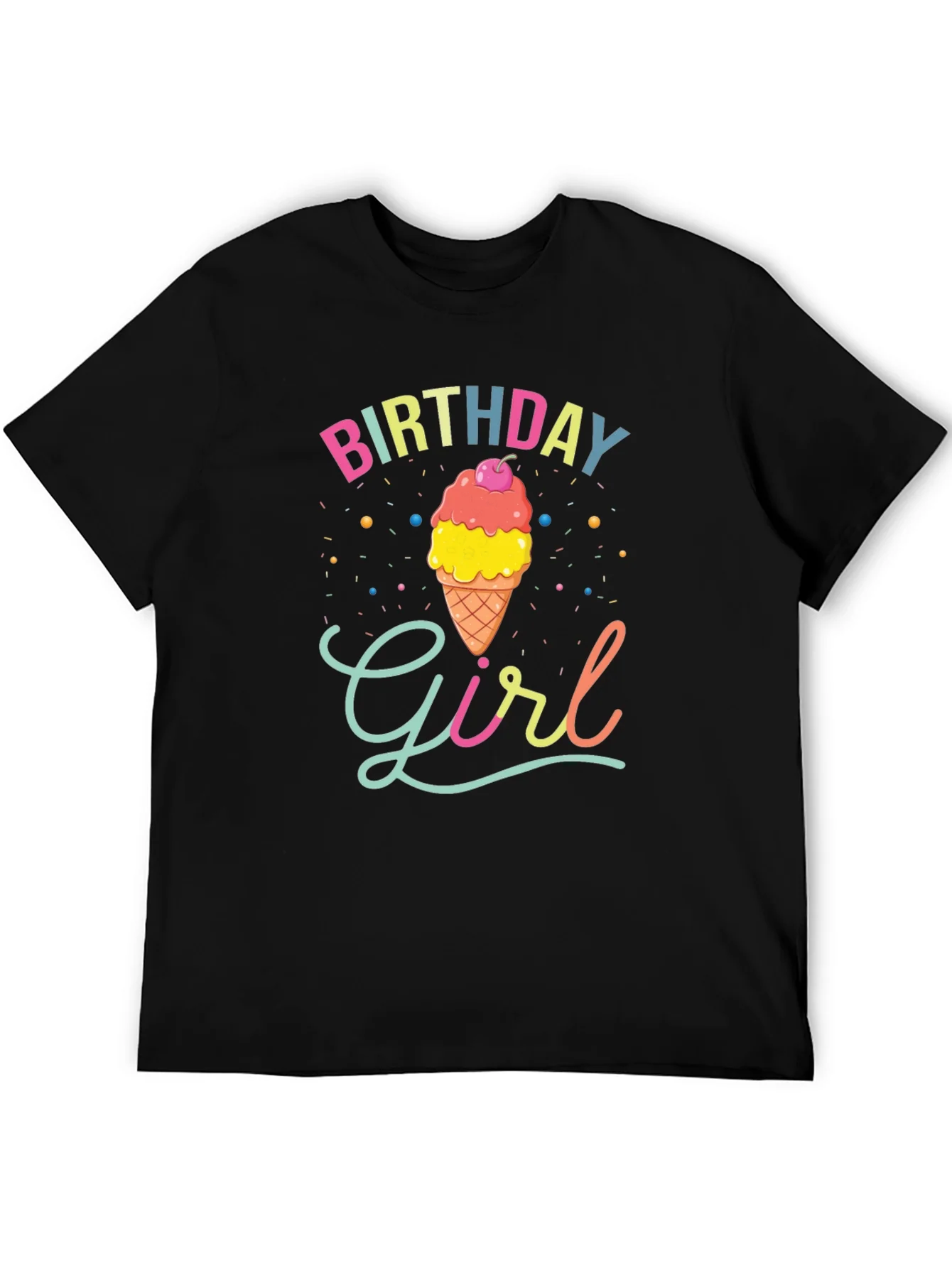 Camiseta Cumplea?os Ni?a Cono Helado