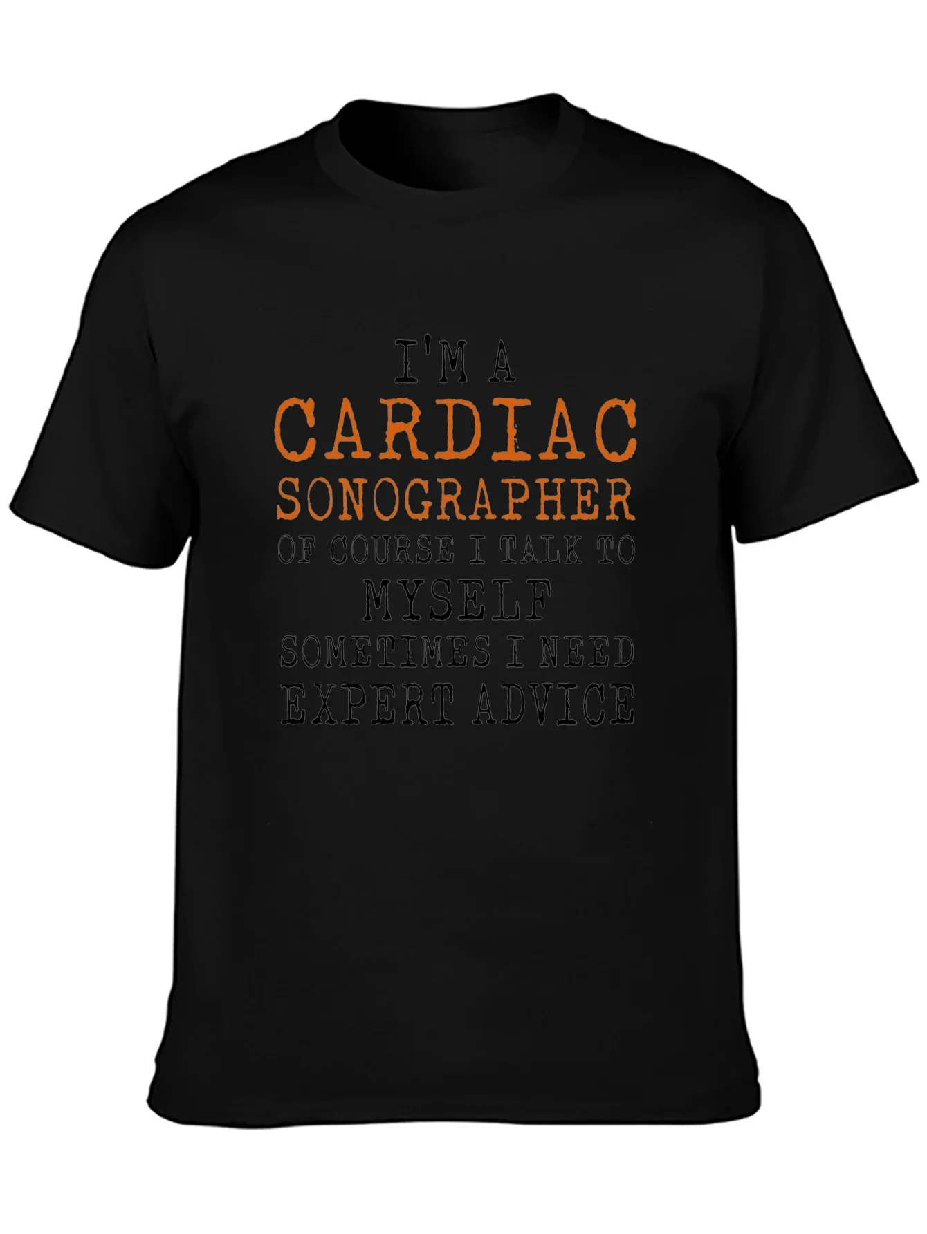 Camiseta Negra - Soy un Son¨®grafo Cardiaco