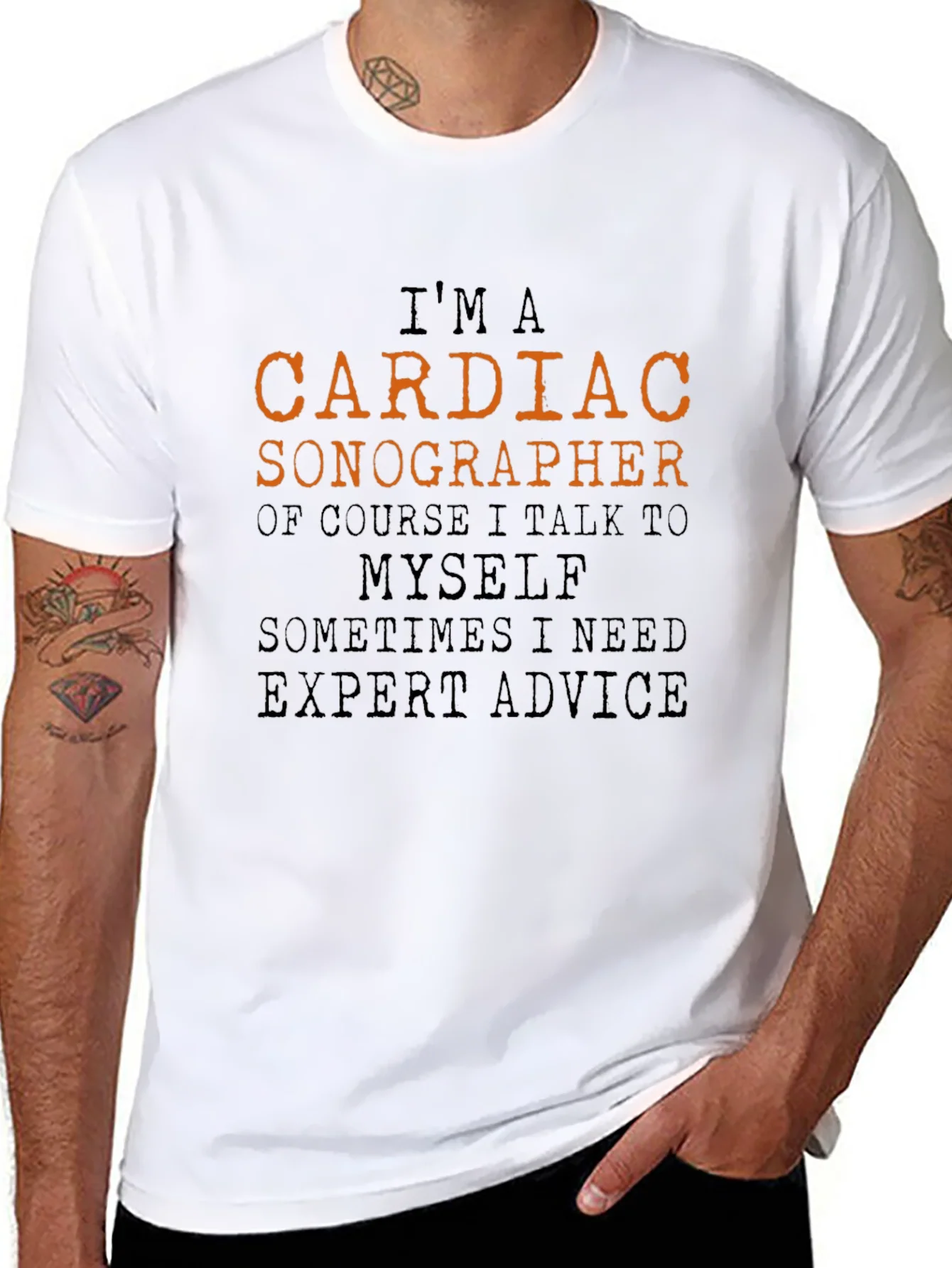 Camiseta Negra - Soy un Son¨®grafo Cardiaco