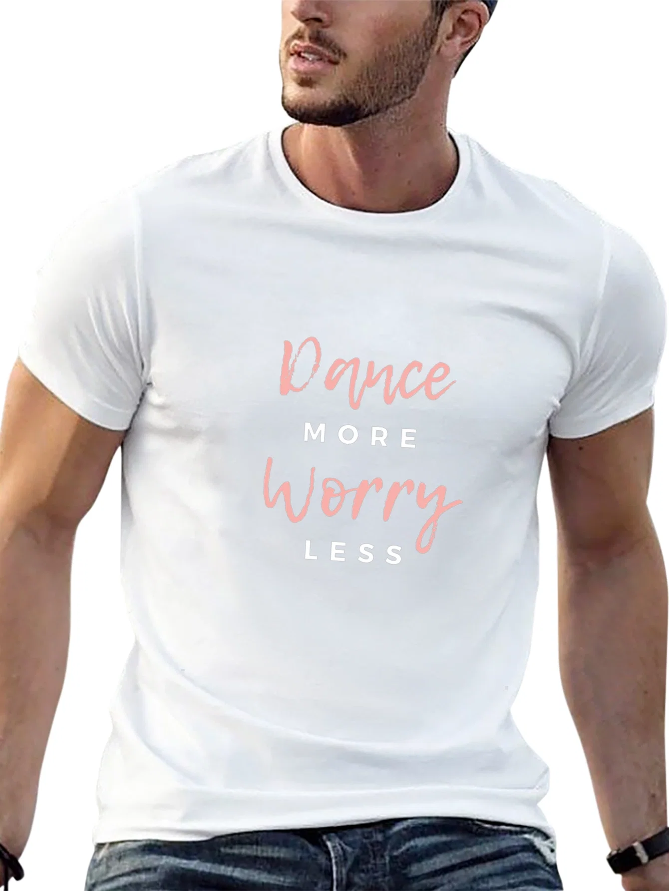 Rebbecca Dance More Worry Less Graphic Tee