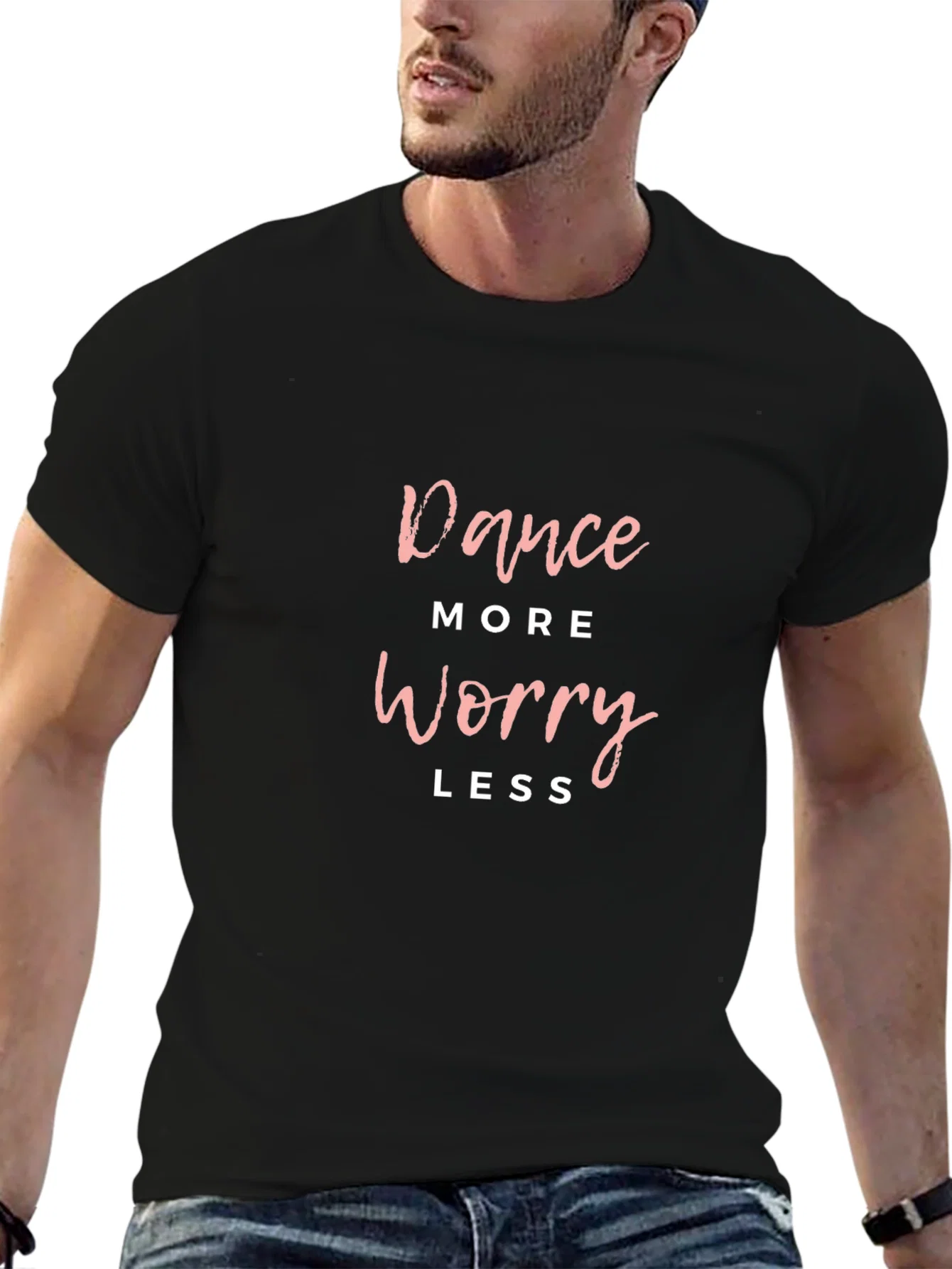 Rebbecca Dance More Worry Less Graphic Tee