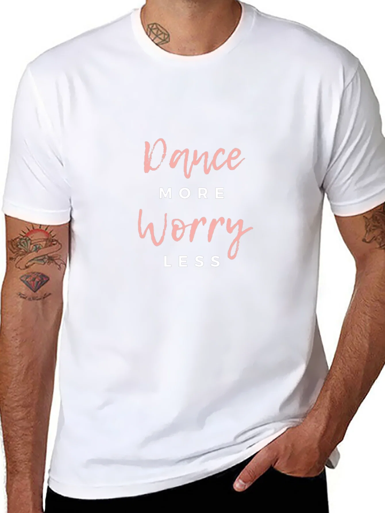Rebbecca Dance More Worry Less Graphic Tee