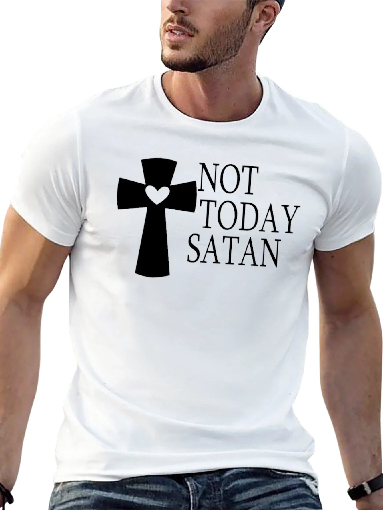 Rebbecca Not Today Satan T-Shirt - Christian Apparel