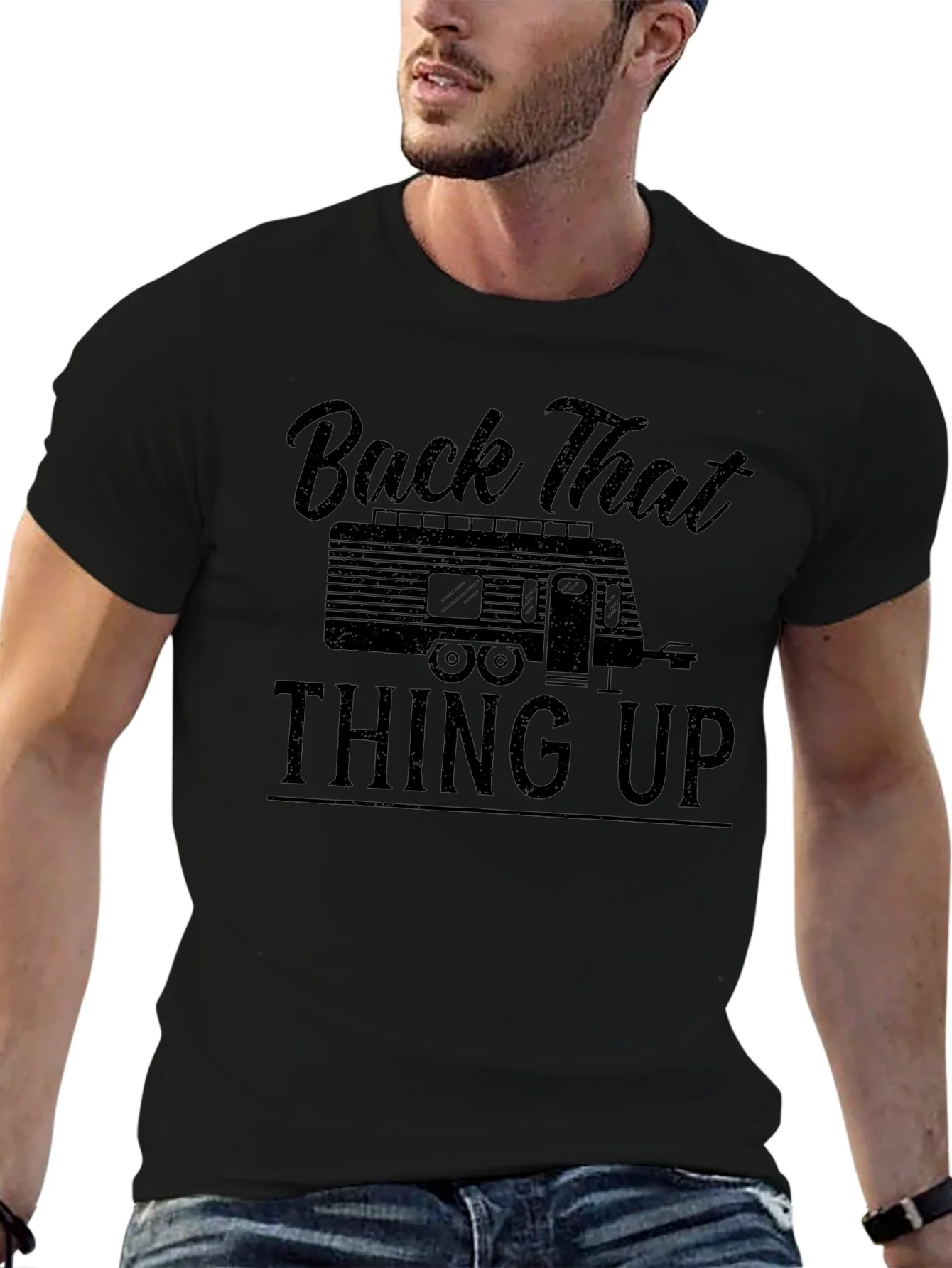 Camiseta Negra Back That Thing Up