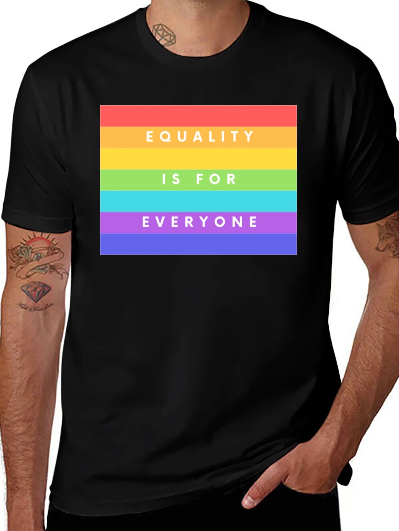Rebbecca Equality is for Everyone Rainbow Pride T-Shirt
