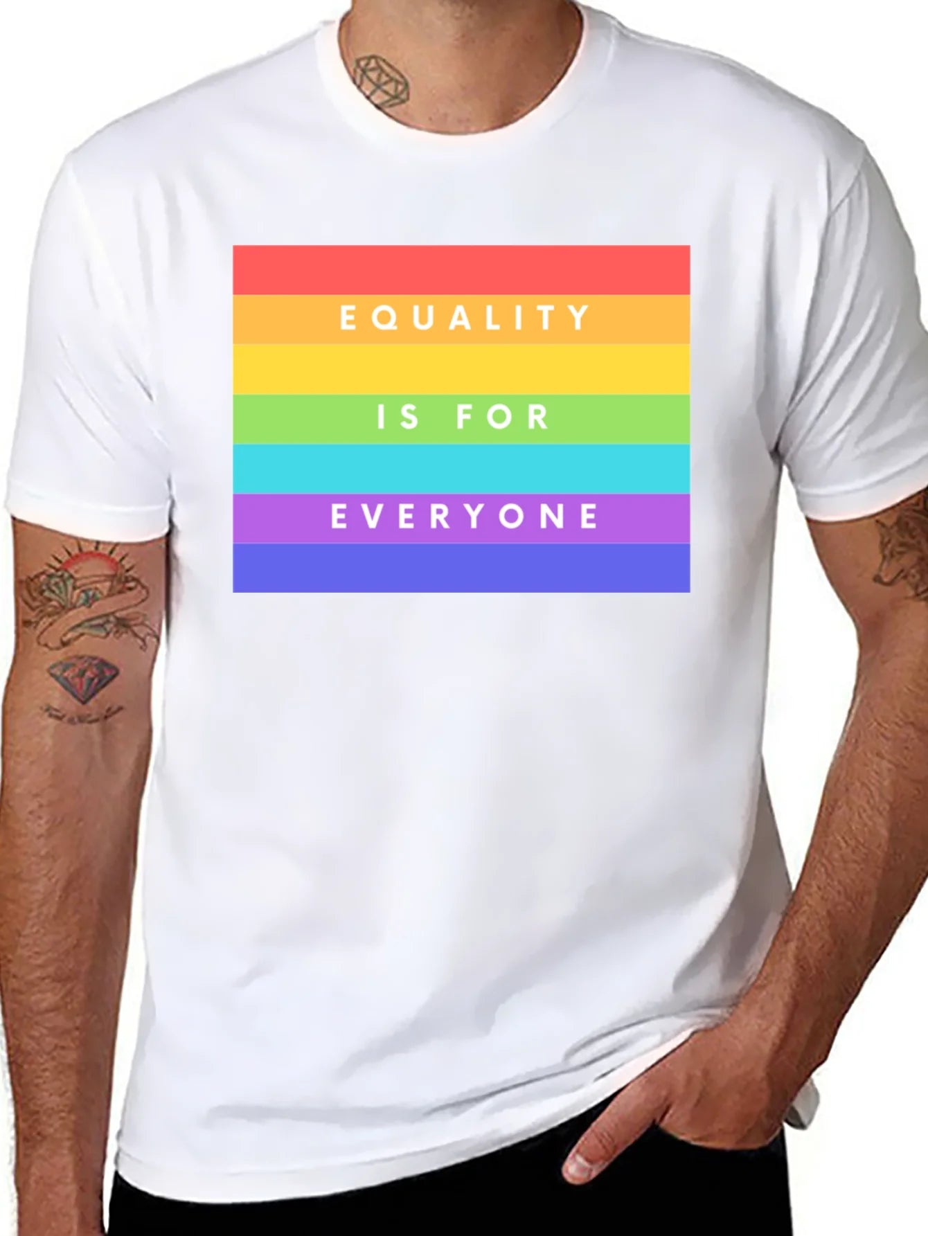 Rebbecca Equality is for Everyone Rainbow Pride T-Shirt