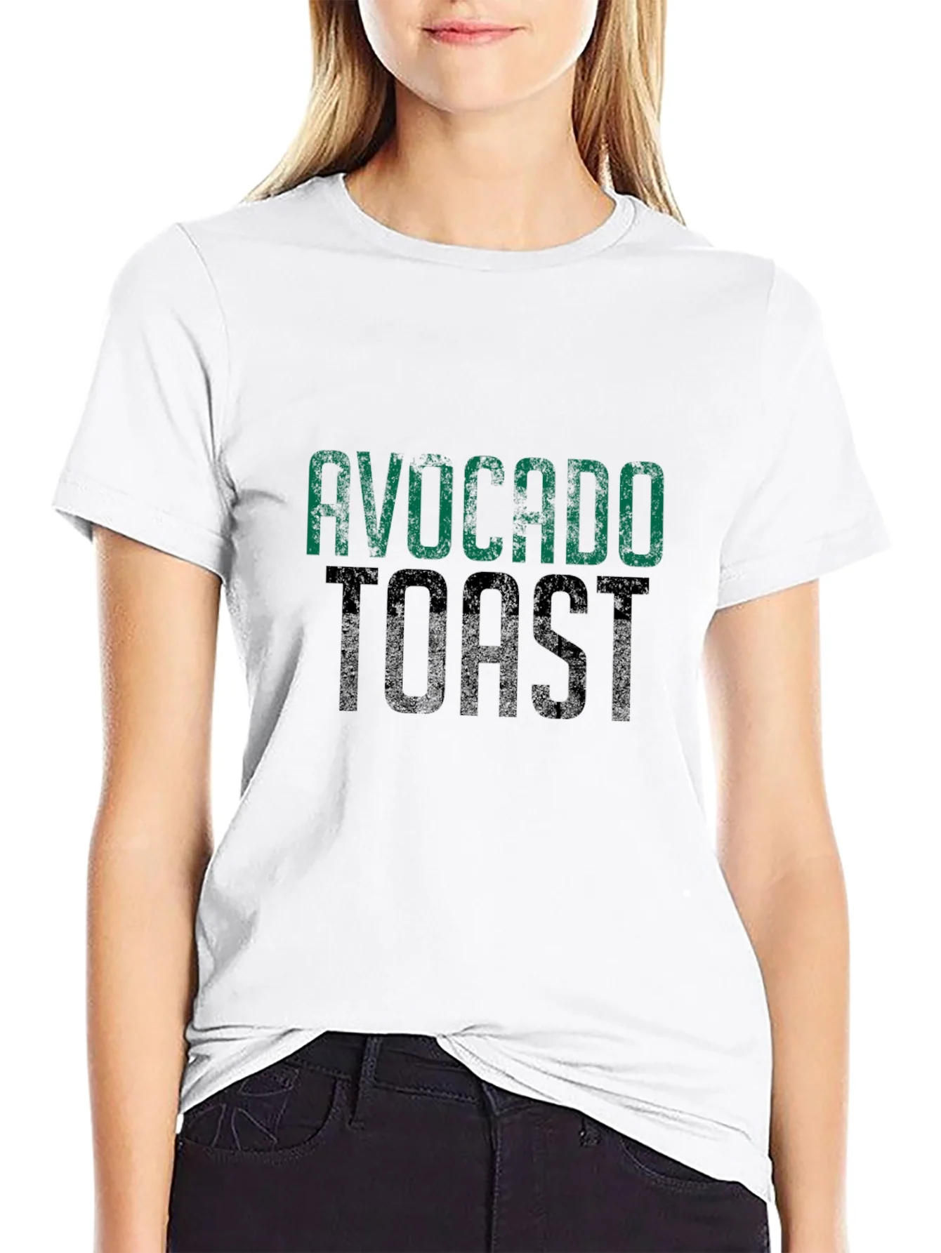 Rebbecca Avocado Toast Graphic Tee - Trendy Foodie T-Shirt