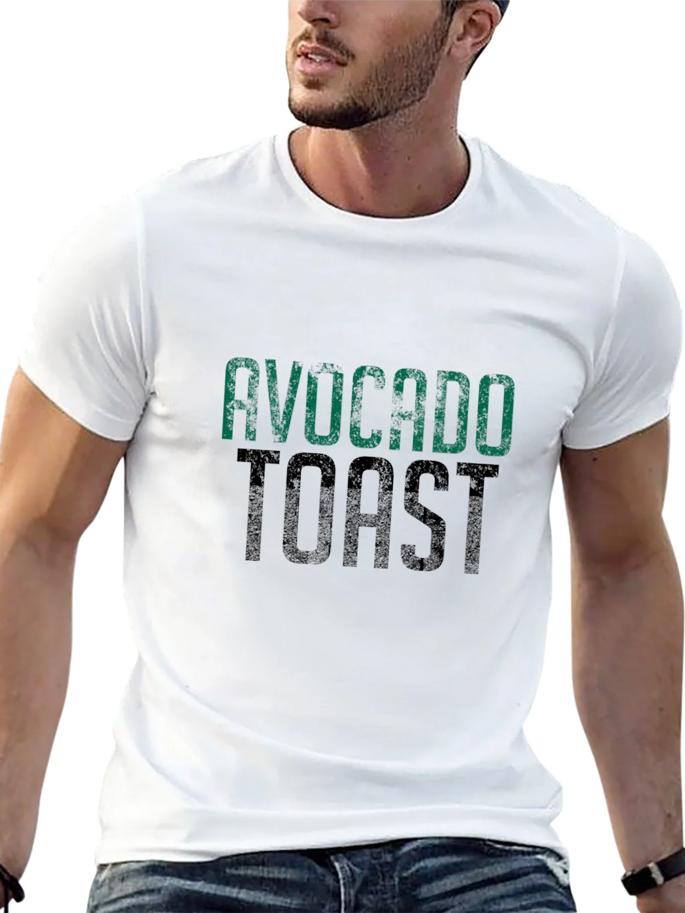 Rebbecca Avocado Toast Graphic Tee - Trendy Foodie T-Shirt