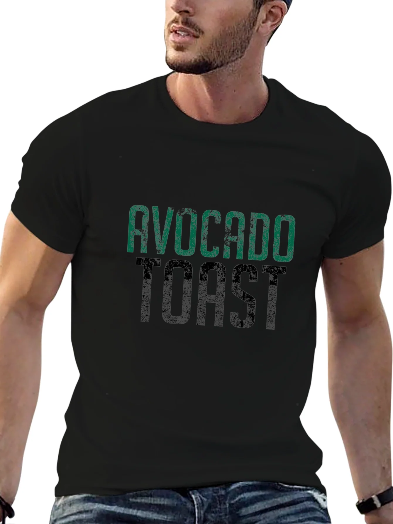 Rebbecca Avocado Toast Graphic Tee - Trendy Foodie T-Shirt