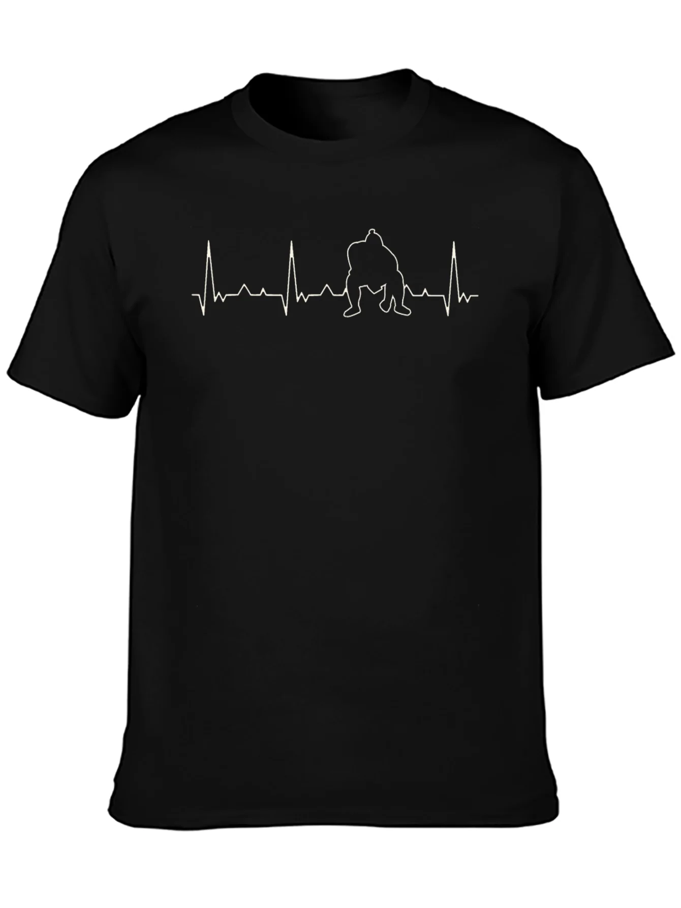Rebbecca Sumo Heartbeat T-Shirt - Black Cotton Tee