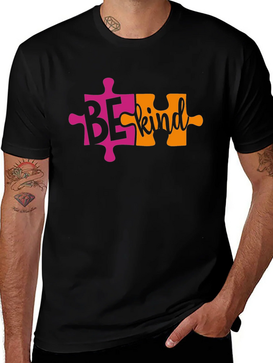 Rebbecca Be Kind Autism Awareness Puzzle Piece T-Shirt