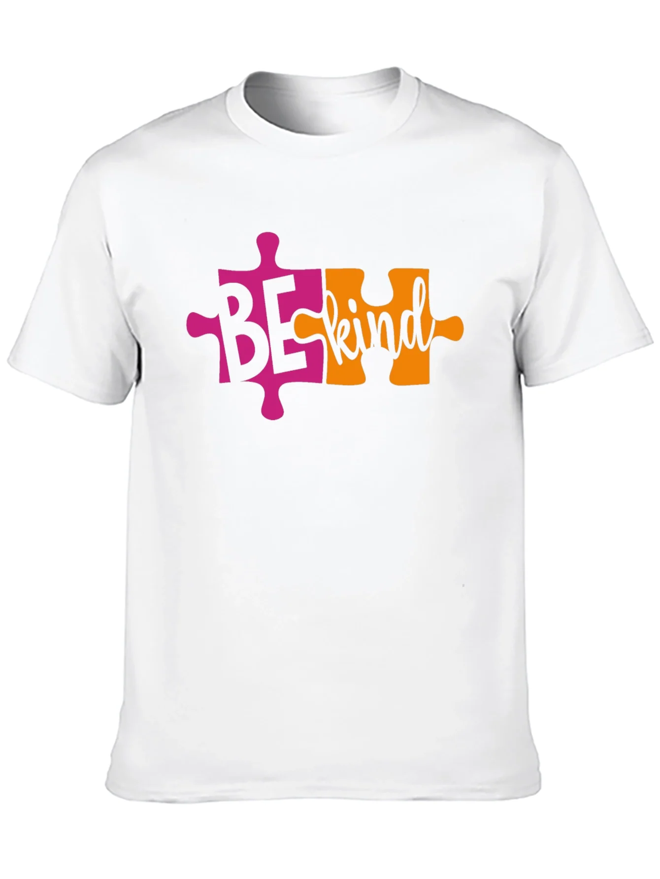 Rebbecca Be Kind Autism Awareness Puzzle Piece T-Shirt