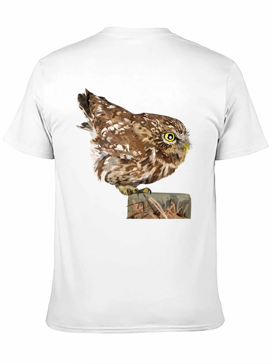 Camiseta Negra con Dise?o de B¨²ho Realista