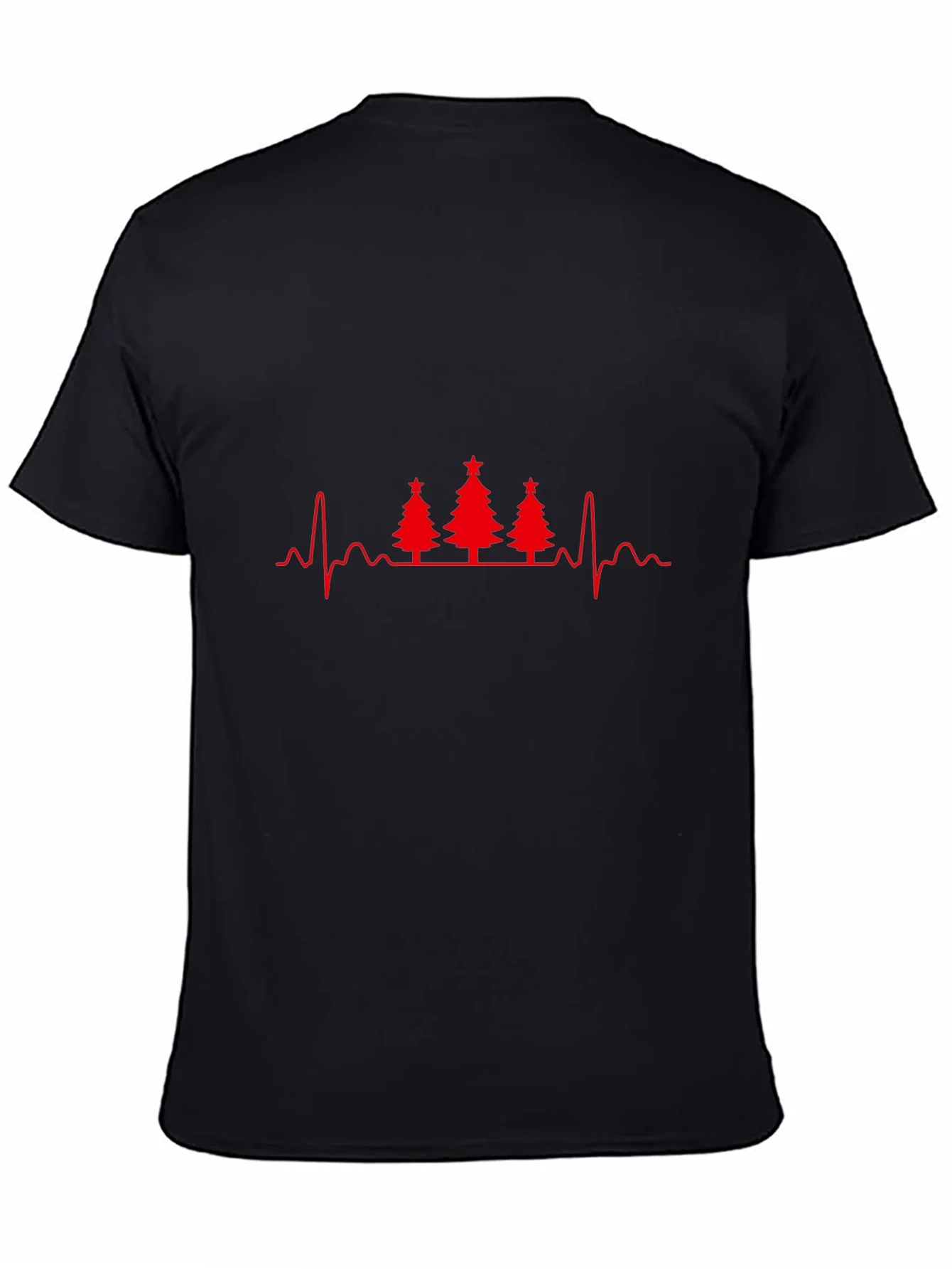 Rebbecca Christmas Tree Heartbeat T-Shirt - Holiday ECG