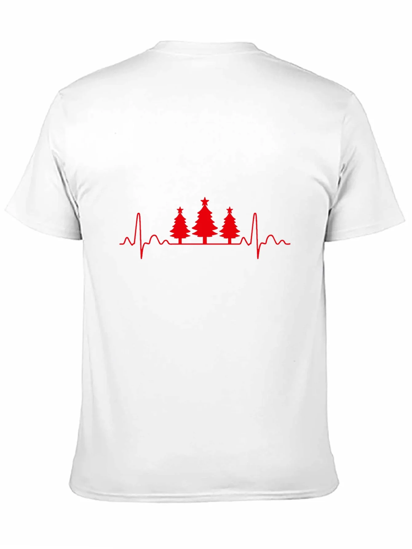 Rebbecca Christmas Tree Heartbeat T-Shirt - Holiday ECG