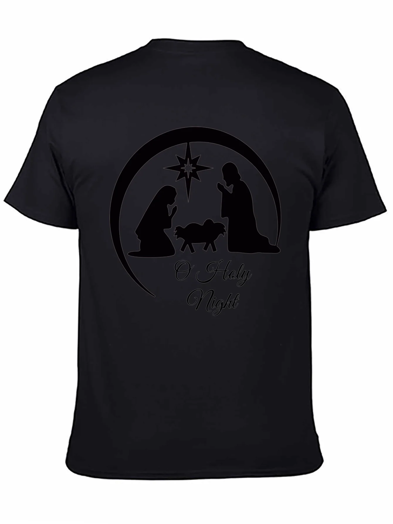 Camiseta Negra: Natividad Noche Santa