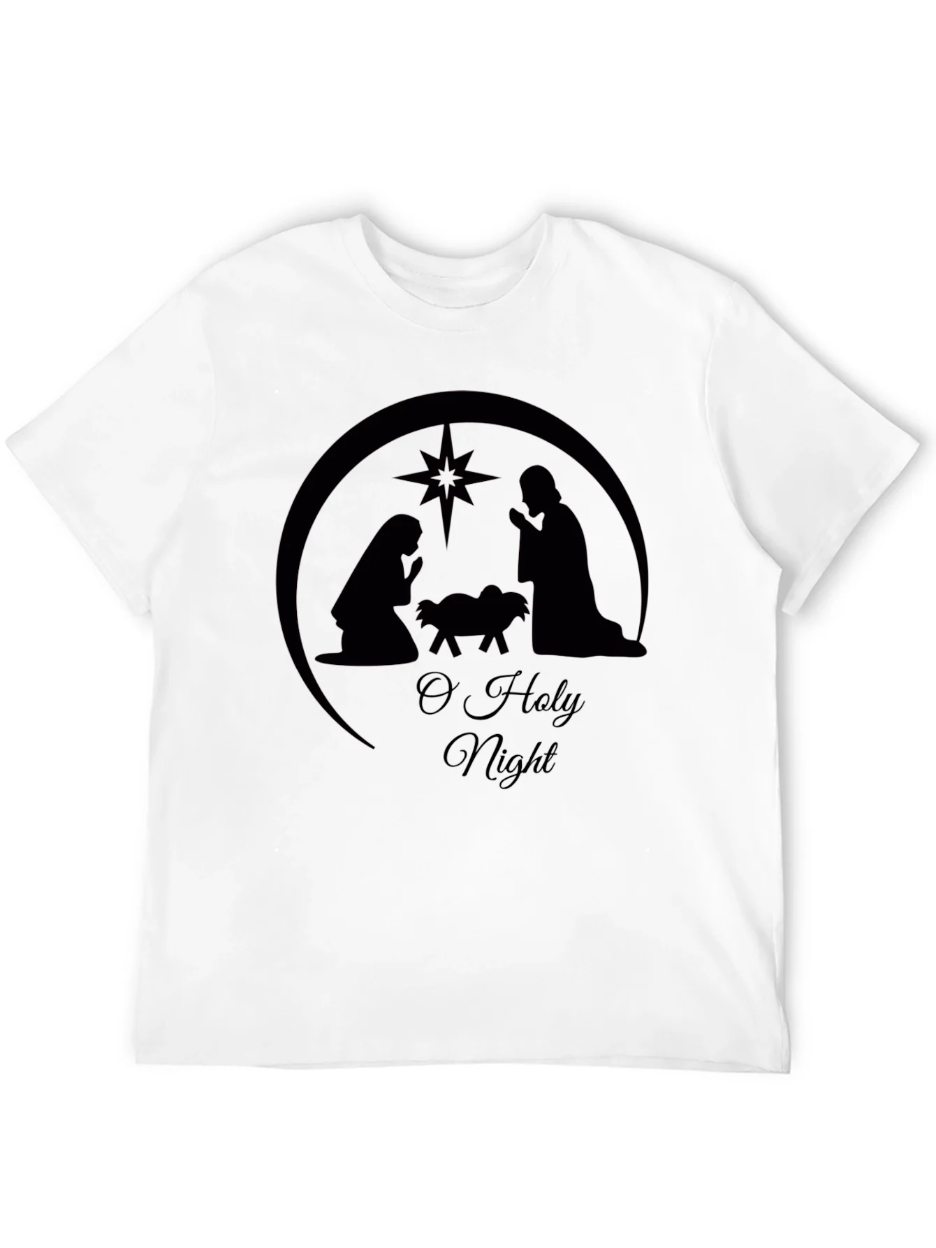 Camiseta Negra: Natividad Noche Santa