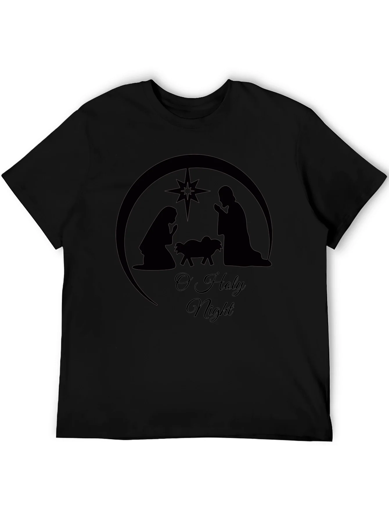 Camiseta Negra: Natividad Noche Santa
