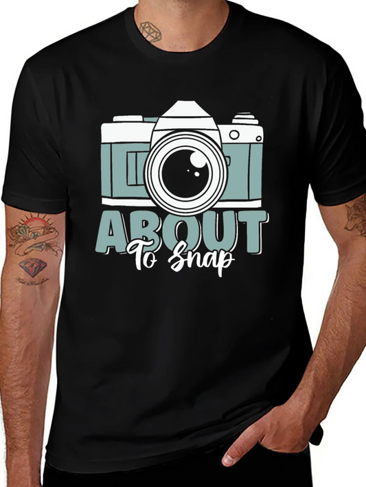 Rebbecca About To Snap Camera Graphic Tee - Photographers Shirt