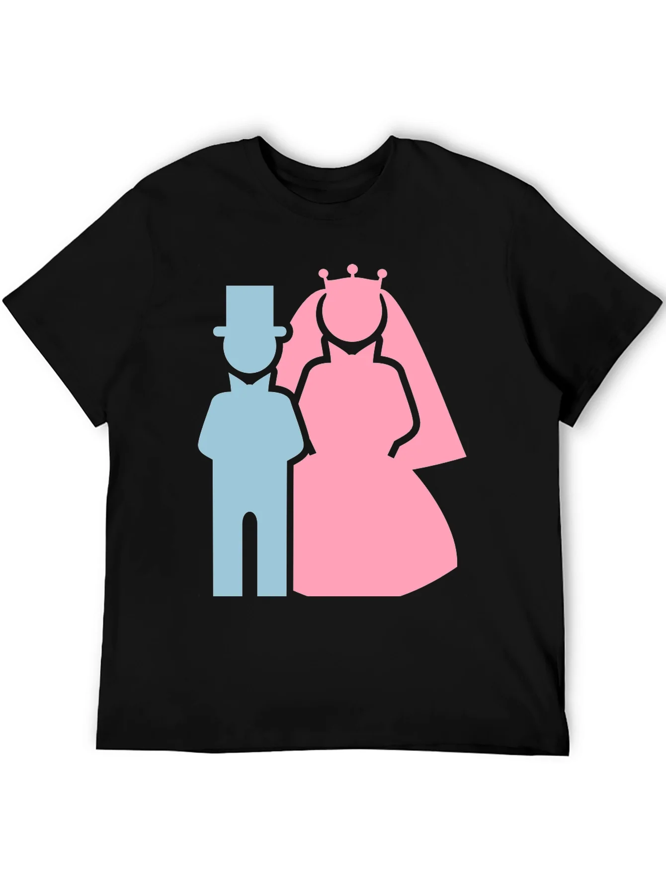 Camiseta Nupcial: Novio y Novia Estilizados