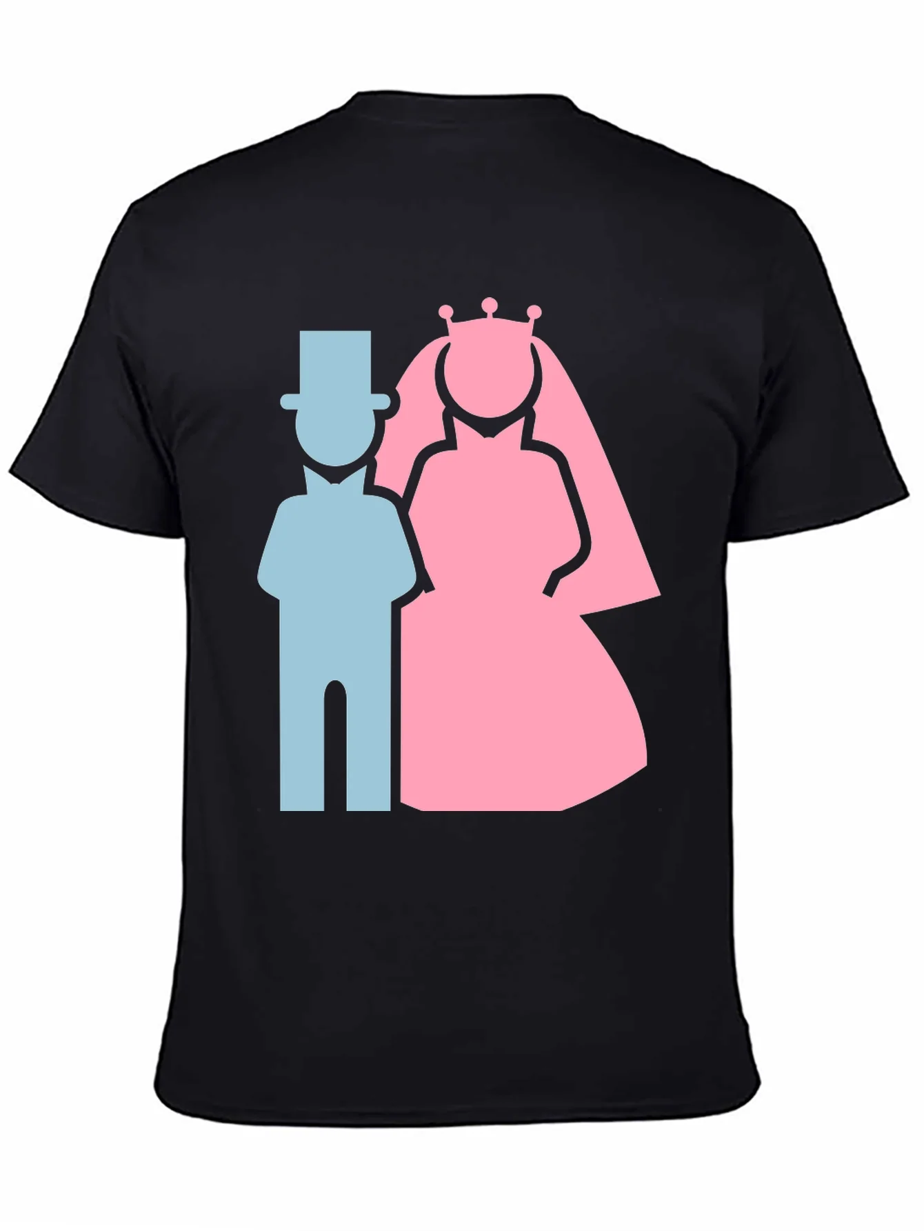 Camiseta Nupcial: Novio y Novia Estilizados