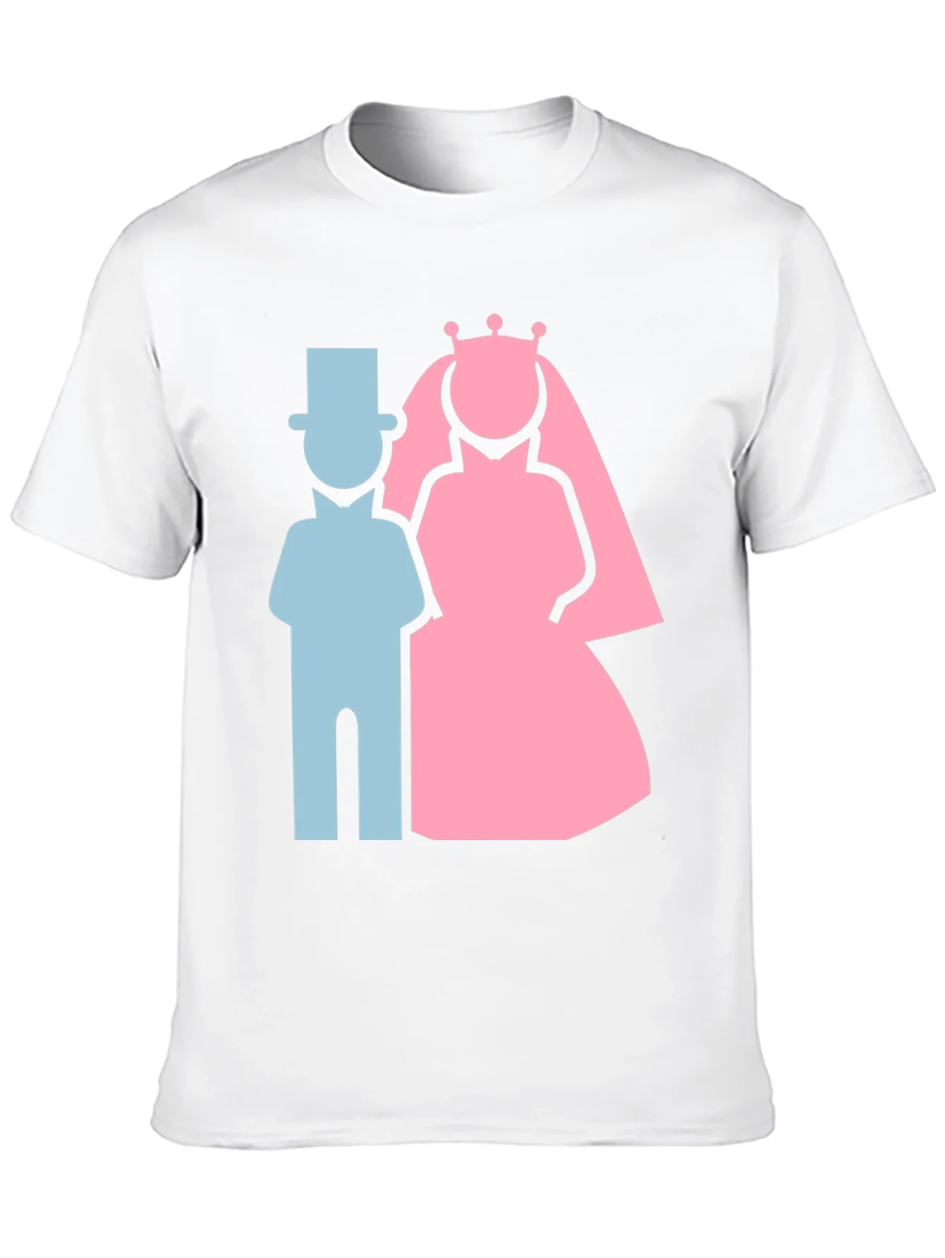 Camiseta Nupcial: Novio y Novia Estilizados
