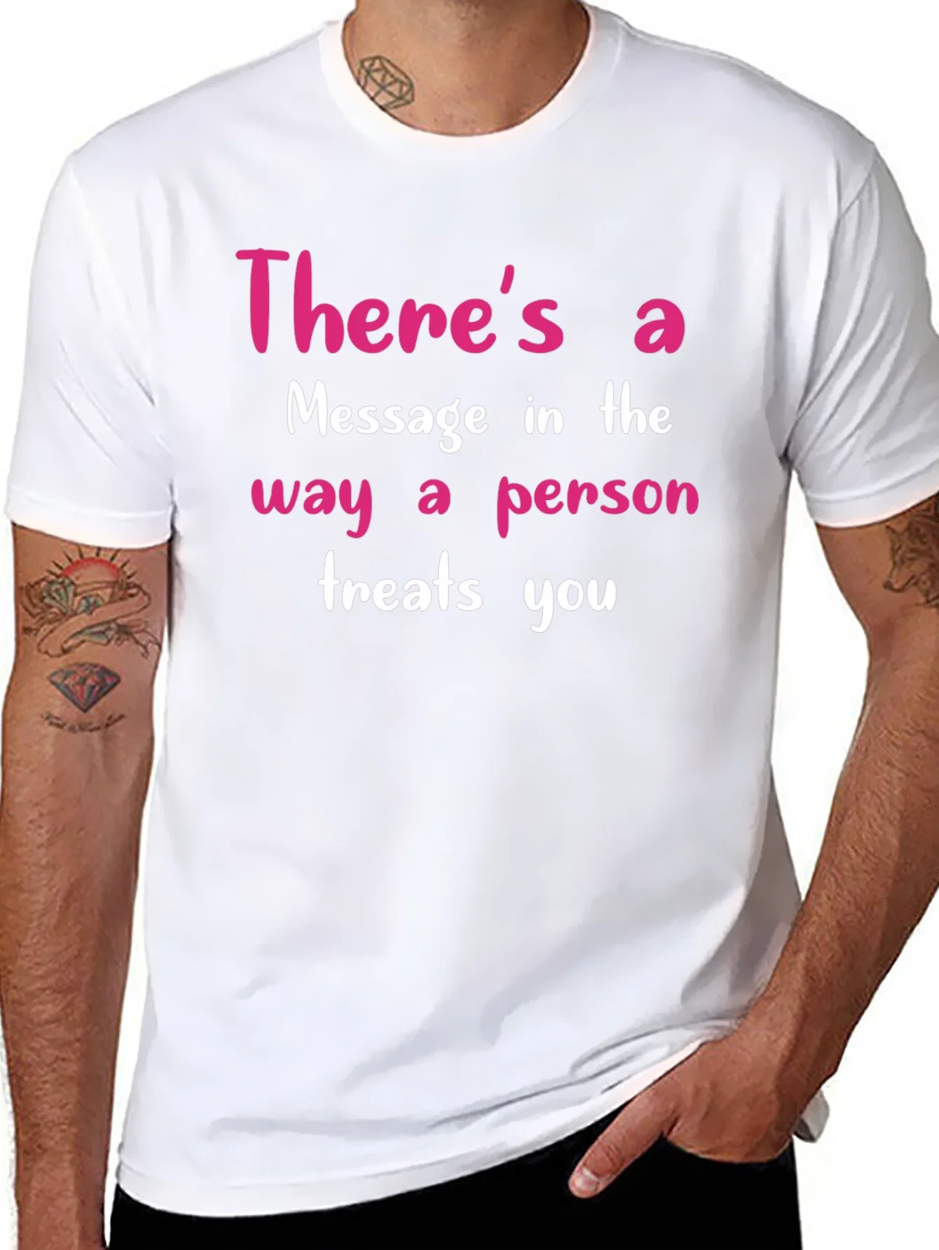 Rebbecca Inspirational Message T-Shirt - Treat Others Well