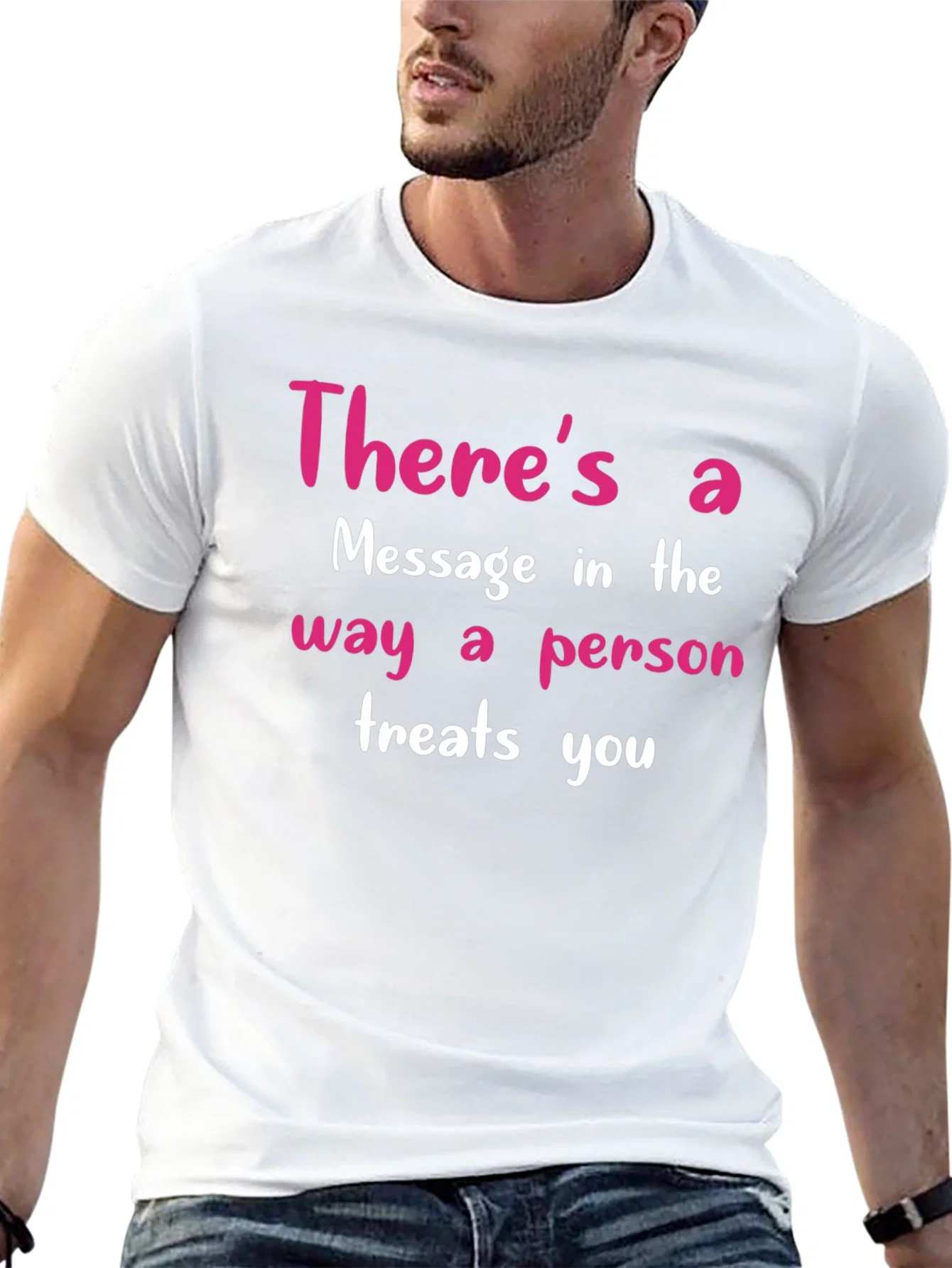 Rebbecca Inspirational Message T-Shirt - Treat Others Well