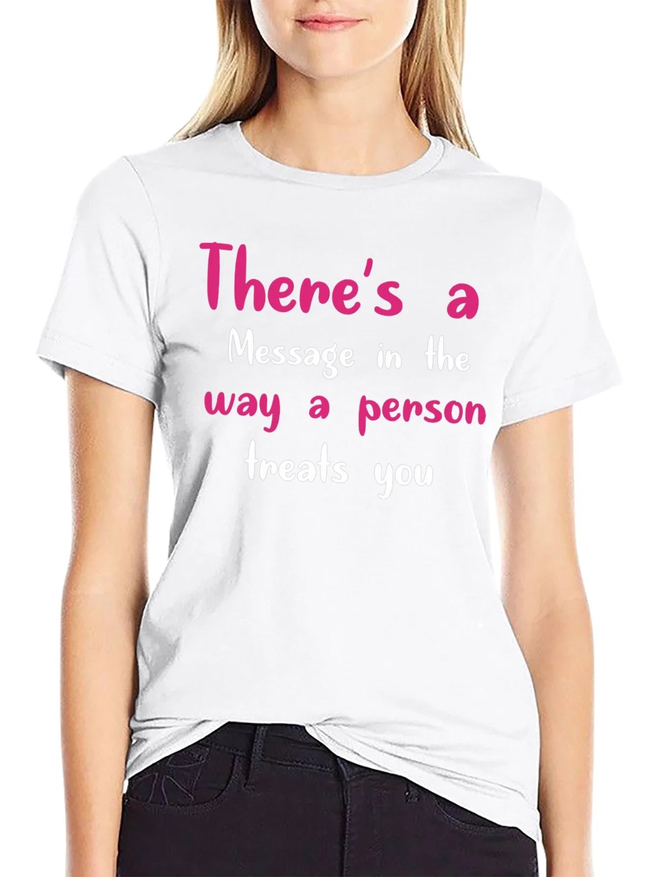 Rebbecca Inspirational Message T-Shirt - Treat Others Well